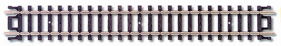 Atlas 2501 N Scale Code 80 Black Ties Nickel Silver 5" Straight Track - 6pcs