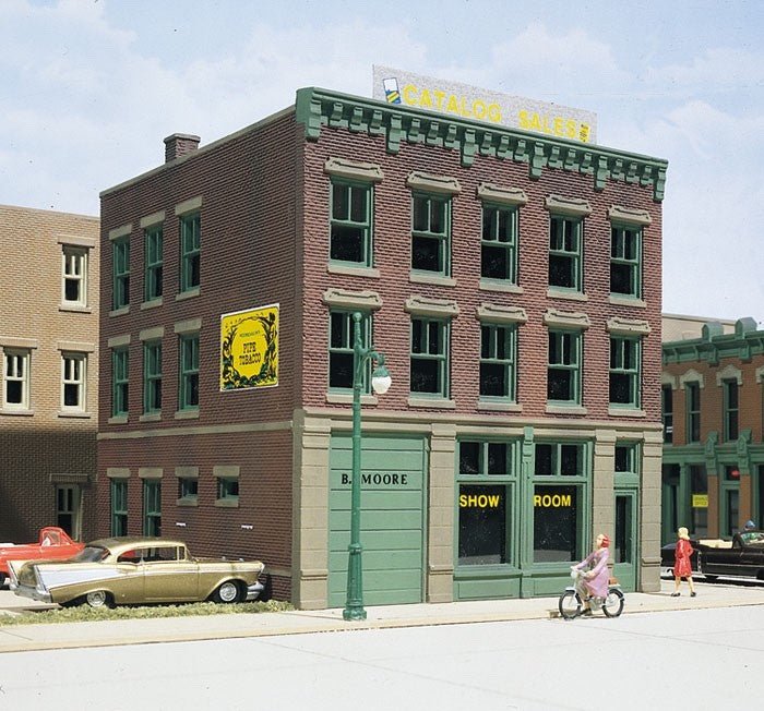 DPM 10400 HO Scale B. Moore Catalog/Showroom Building Kit (Period Retail) - Oakville Model Trains Depot