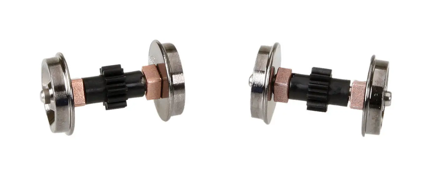 Walthers 584408 HO Replacement Geared Driver Assembly (Diesel Wheelset) - 2pcs
