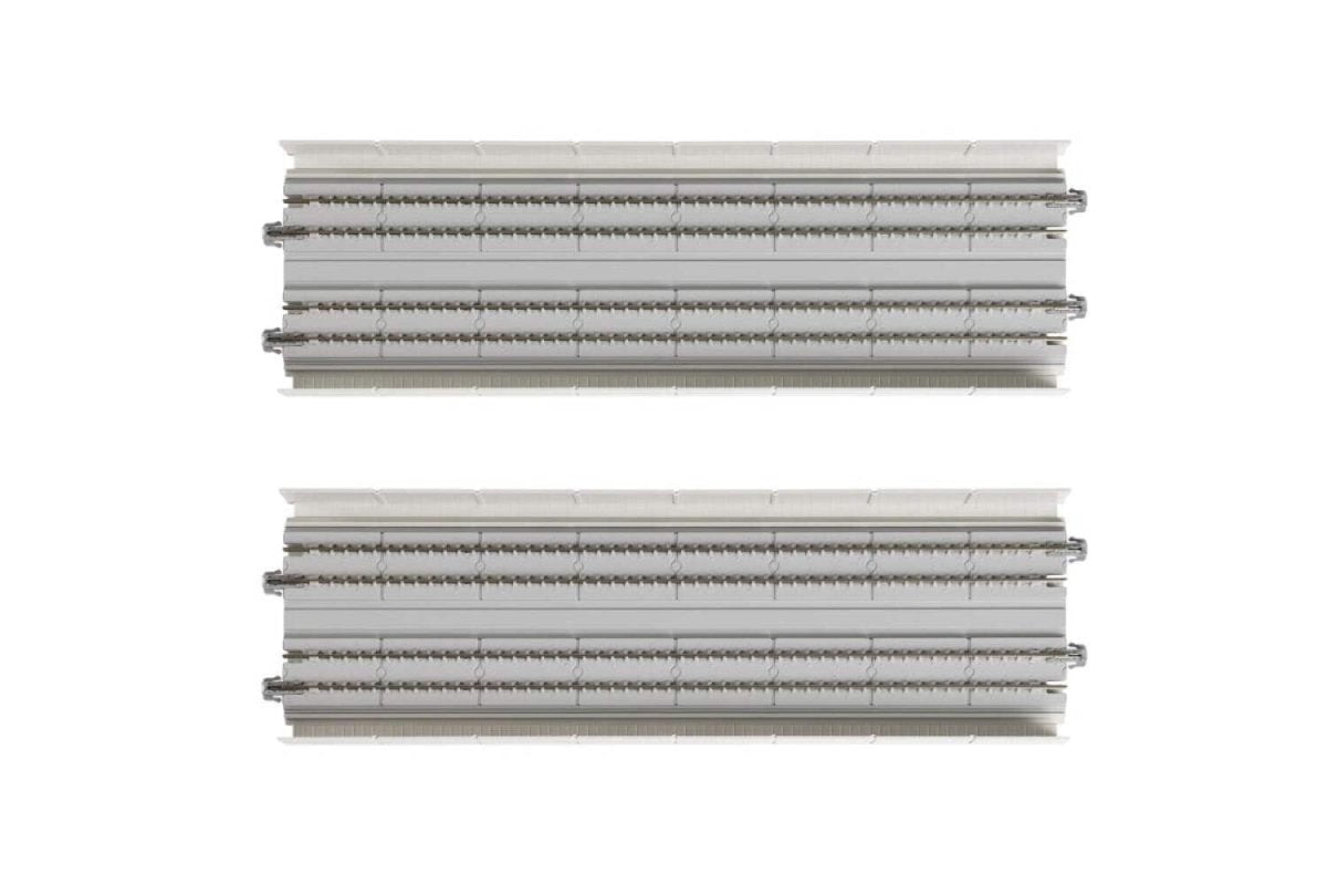 KATO 20 - 401 N Scale Unitrack 248mm (9 - 3/4") Double - Track Straight Viaduct - 2 - Pack - Oakville Model Trains Depot