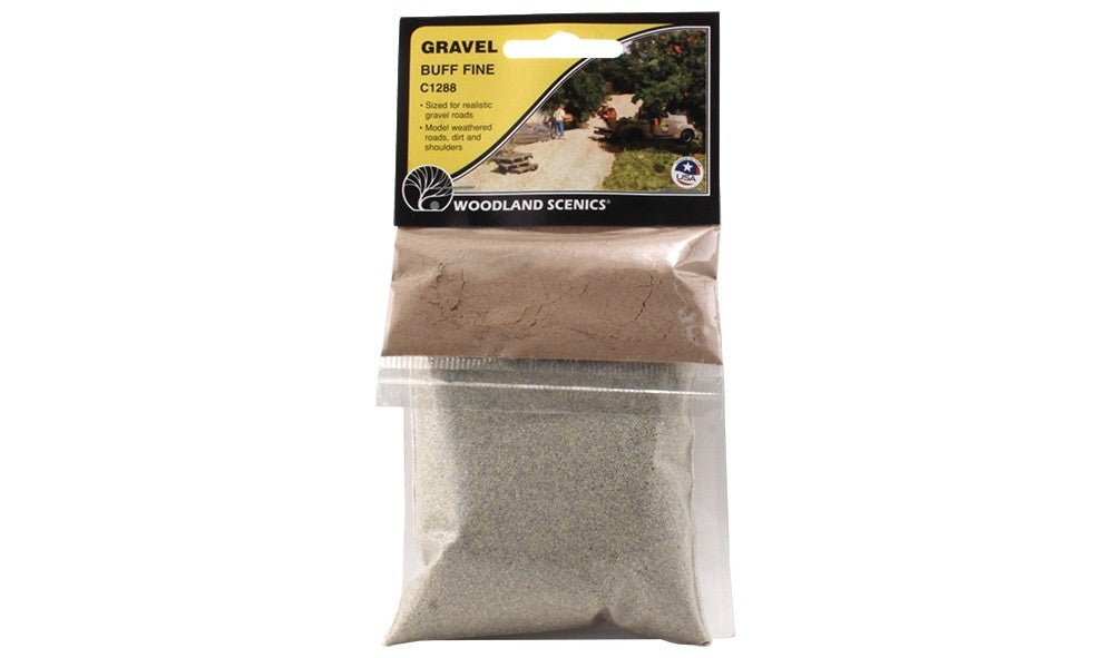 Woodland Scenics C1288 Gravel Buff Fine - Oakville Model Trains Depot