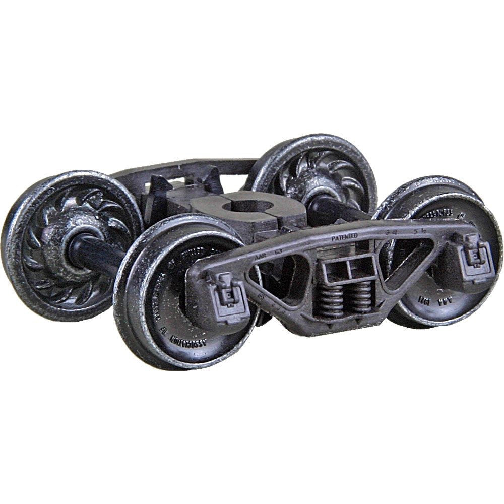 Kadee #565 HO Scale Bettendorf 50-Ton Self Centering Trucks with 33" Wheels -HGC