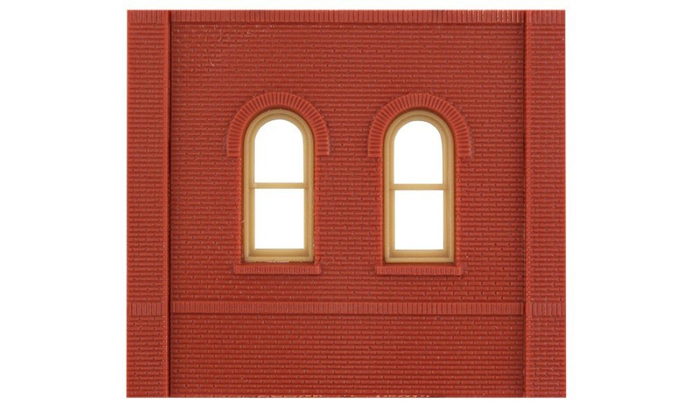 DPM 30103 HO Scale MBS Dock Level Arched Window Wall Section - Oakville Model Trains Depot