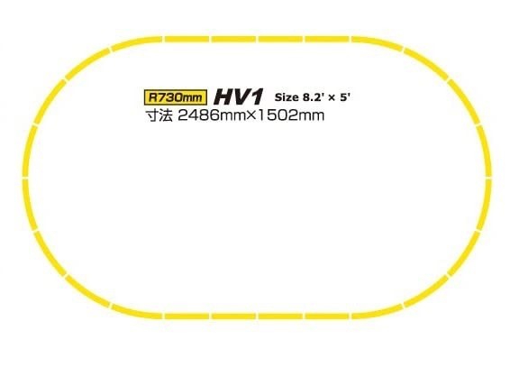 Kato 3-111 HO Scale Unitrack HV1 Outer Track Oval Expansion Track Set