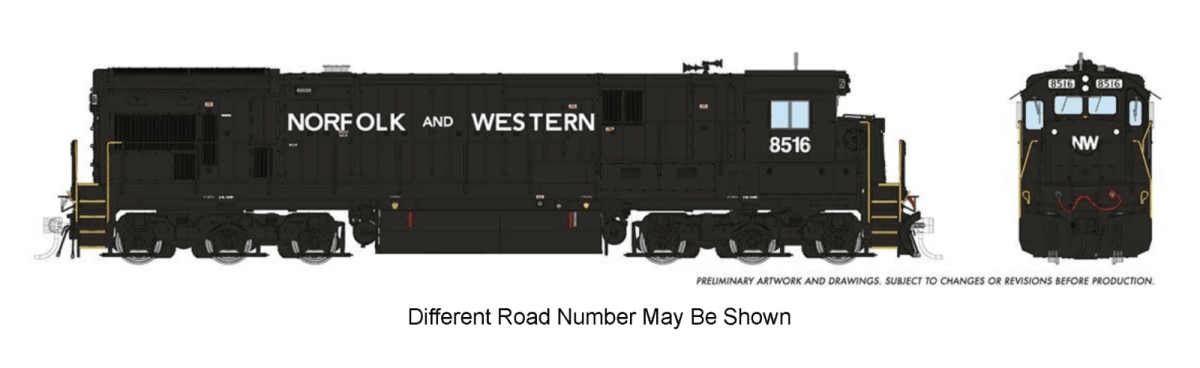 Rapido 042620 HO GE C36 - 7 — Norfolk & Western 8527 (ESU LokSound DCC/Sound) - Oakville Model Trains Depot
