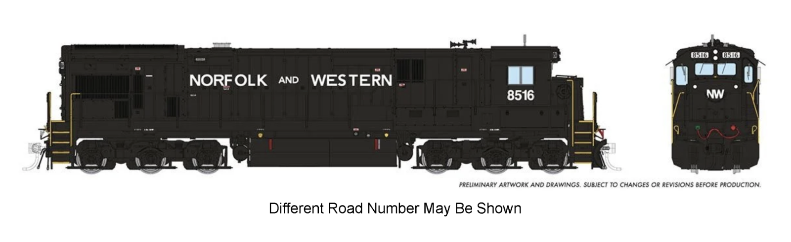 Rapido 042620 HO Norfolk & Western C36-7 #8527 ESU LokSound DCC/Sound - New