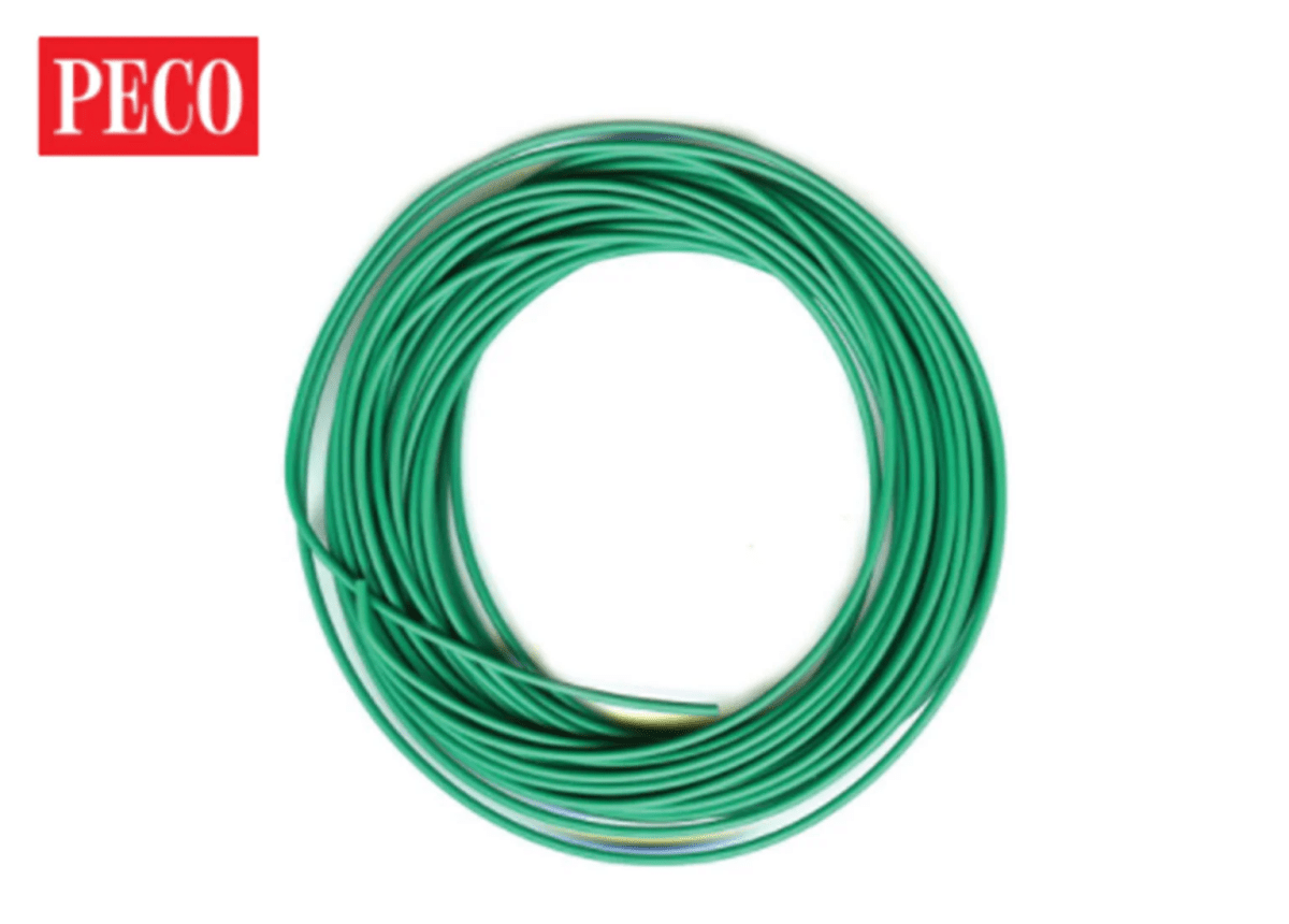 PECO PL - 38G Green Connecting Wire All Scale 3 Amp 16 - Std - Oakville Model Trains Depot