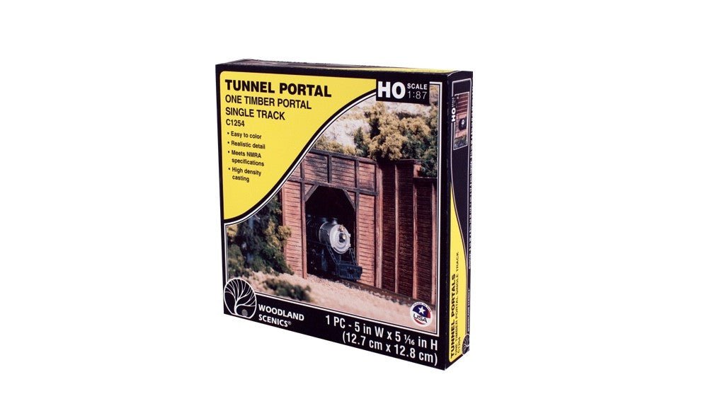 Woodland Scenics C1254 HO Scale Timber Single Portal - Oakville Model Trains Depot