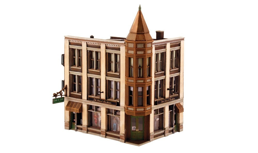 Woodland Scenics DPM 12800 HO Scale Corner Department Store Building Kit