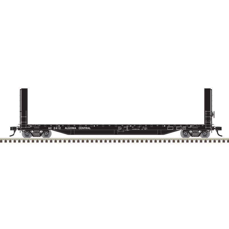 Atlas 20007090 HO Scale Master 51ft 6in Bulkhead Flatcar Algoma Central 2424 - Oakville Model Trains Depot