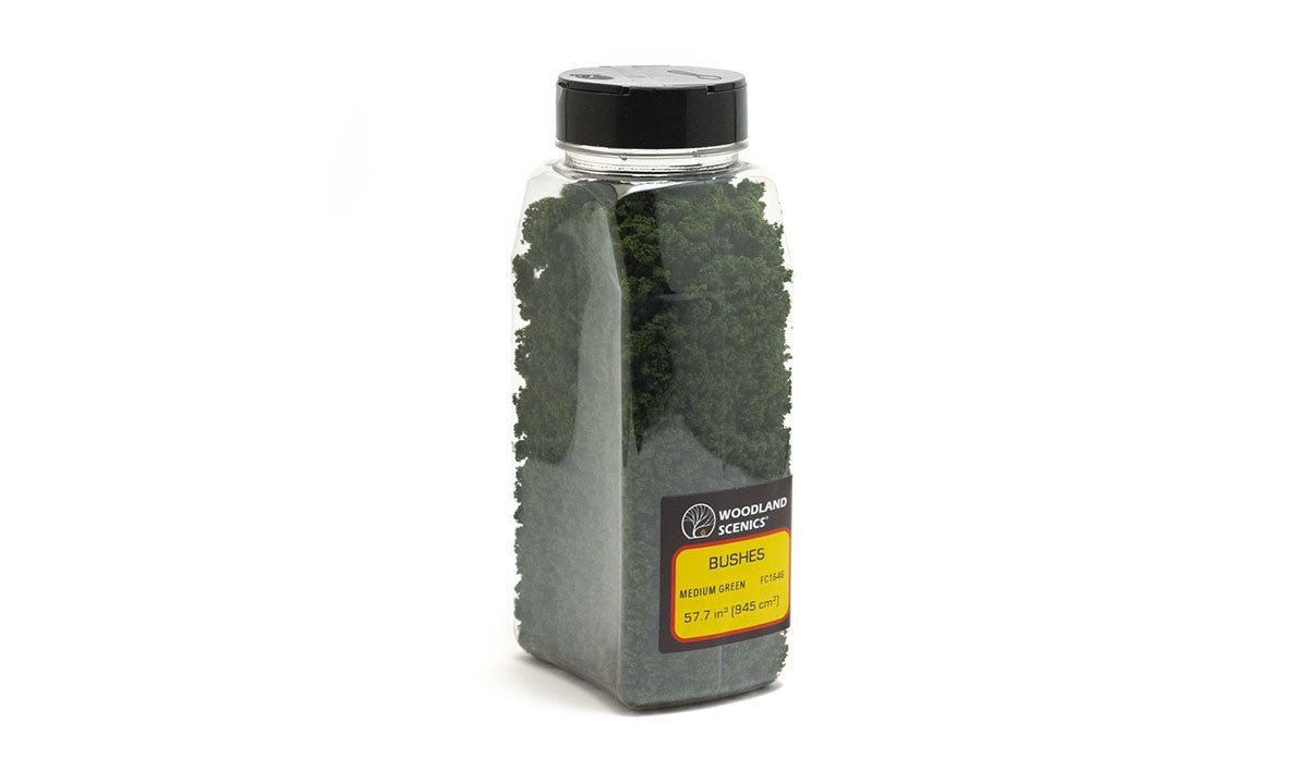 Woodland Scenics FC1646 Bushes Medium Green Shaker - Oakville Model Trains Depot