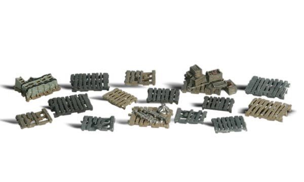 Woodland Scenics A2161 N Scale Assorted Skids - Oakville Model Trains Depot