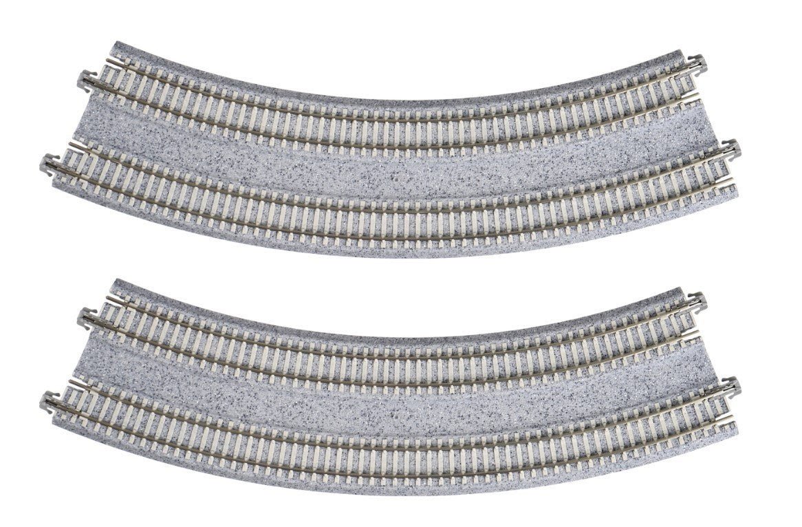 KATO 20 - 183 N Scale Unitrack R315mm/R282mm Concrete Tie Double Curve 45° - 2 - Pack - Oakville Model Trains Depot