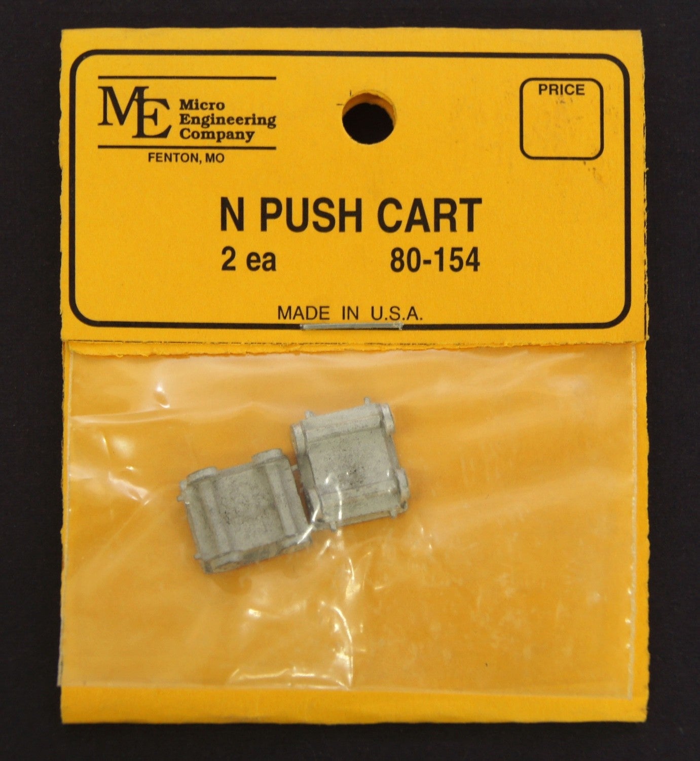 Micro Engineering 80-154 N Scale Push Cart - 2pcs