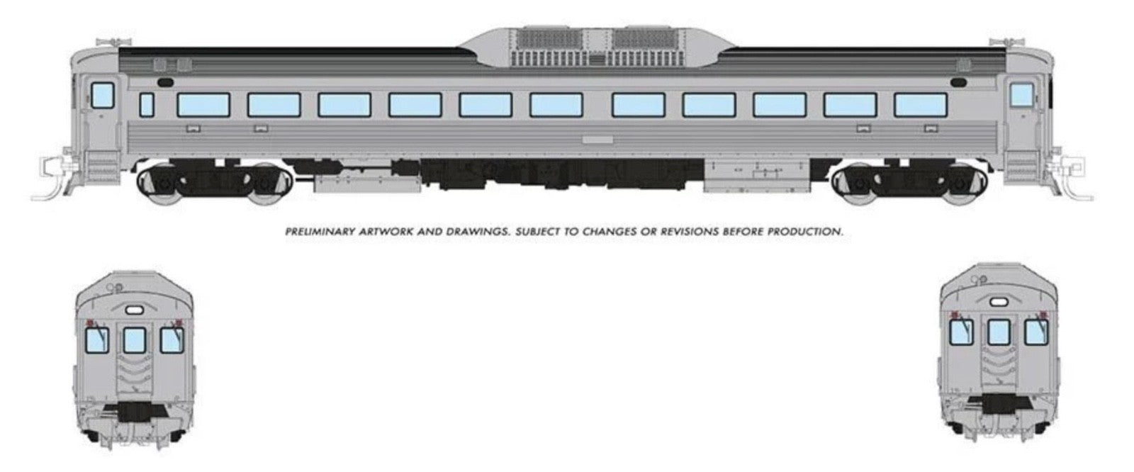Rapido 516095 N Scale Budd RDC-1 (Ph 2) : Painted, Unlettered DC - New