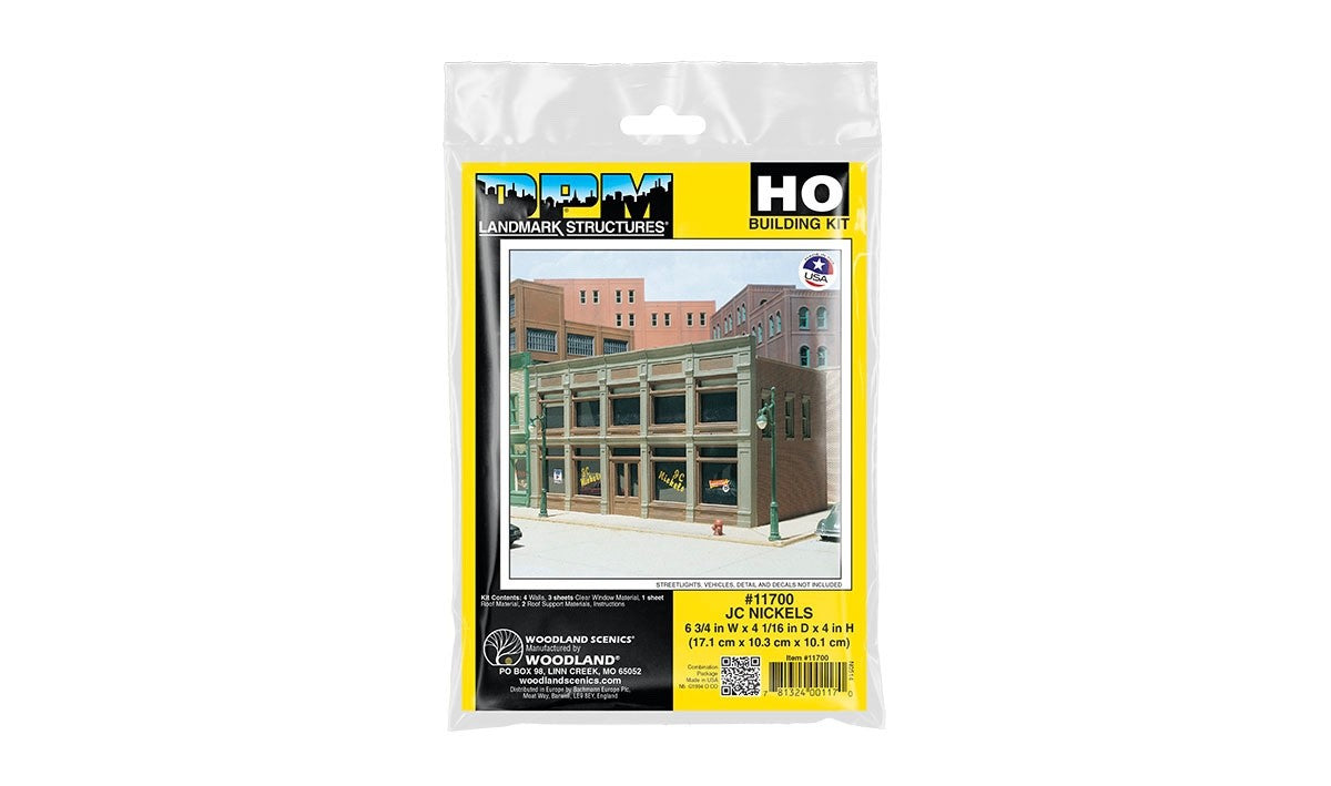 Woodland Scenics DPM 11700 HO Scale JC Nickels Building Kit