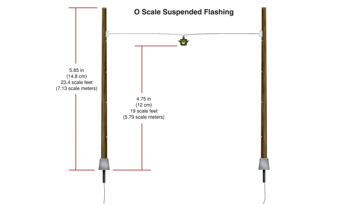 Woodland Scenics JP5665 O Scale Suspended Flashing Lights