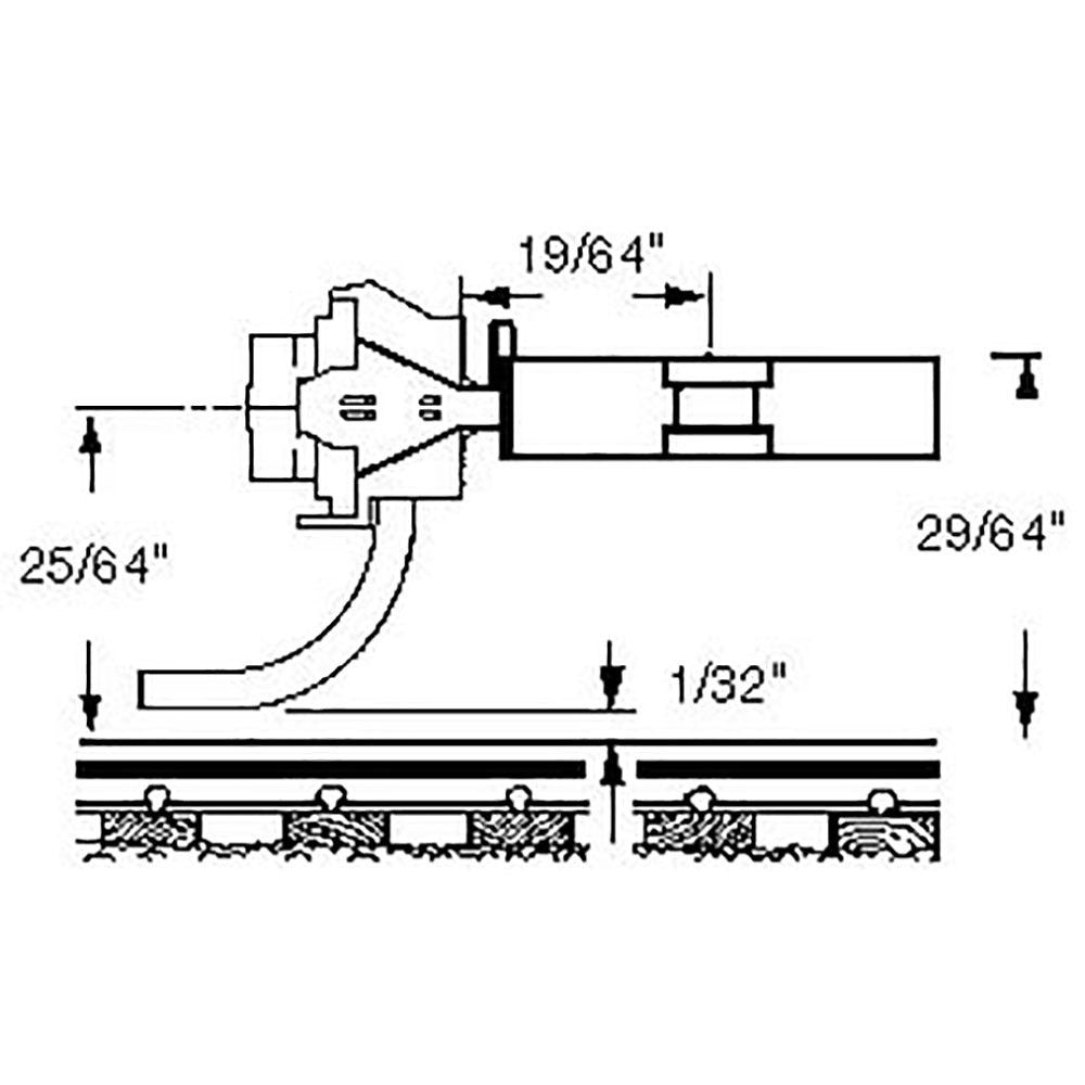 Kadee 118 HO Scale SF Shelf Whisker® Metal Couplers - Medium (9/32") Centerset - Oakville Model Trains Depot