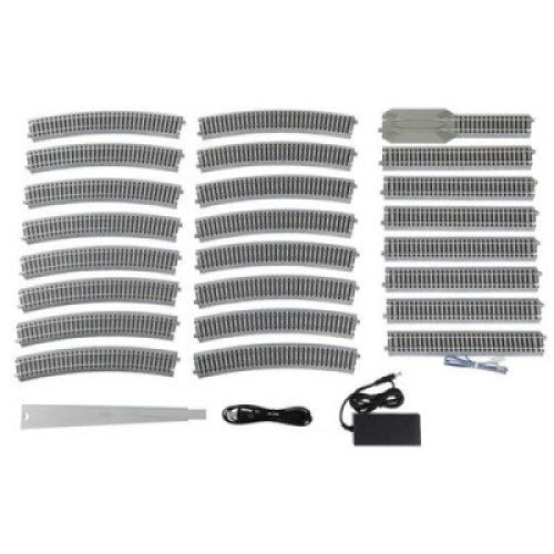 Kato 3-105 HO Scale HM1 Unitrack Basic Oval Track Set with Power Pack