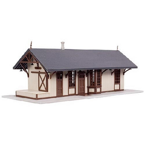Atlas 2848 N Scale Maywood Station - Tan w/ Brown Trim - New
