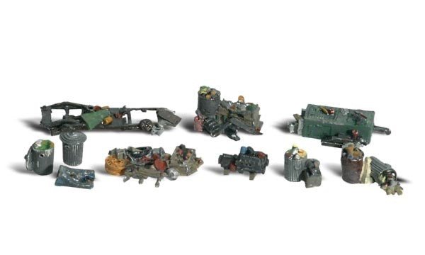 Woodland Scenics A1852 HO Scale Assorted Junk - Oakville Model Trains Depot