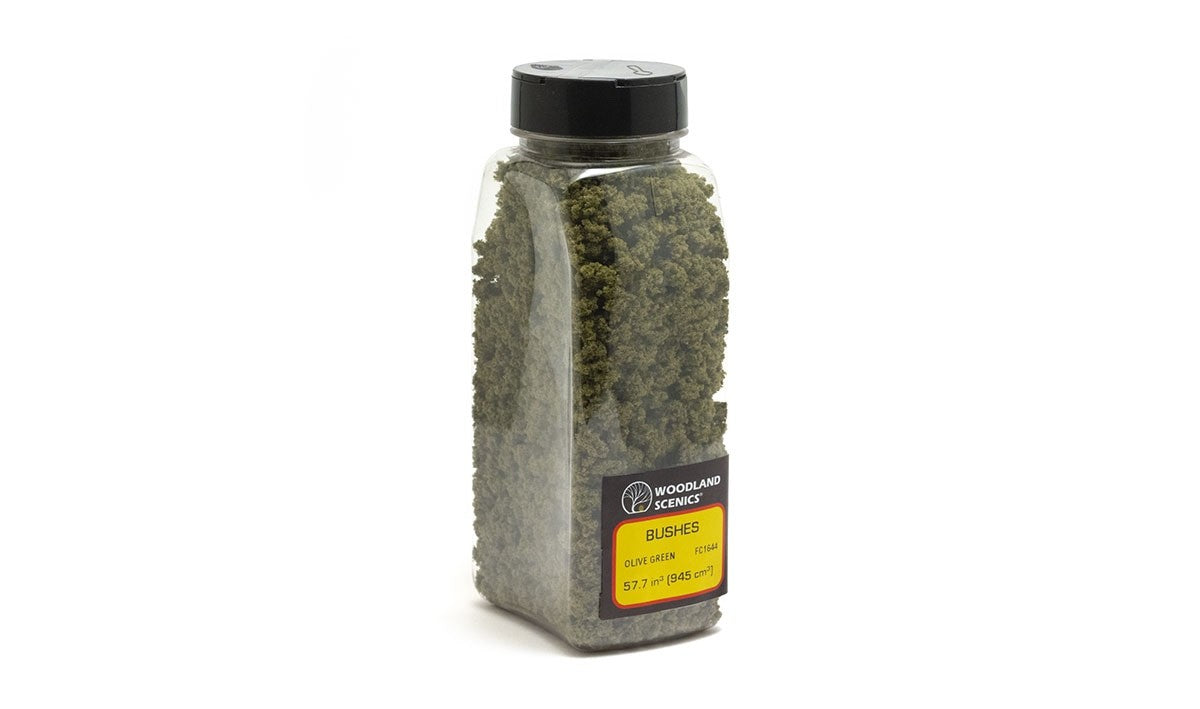 Woodland Scenics FC1644 Bushes Olive Green Shaker