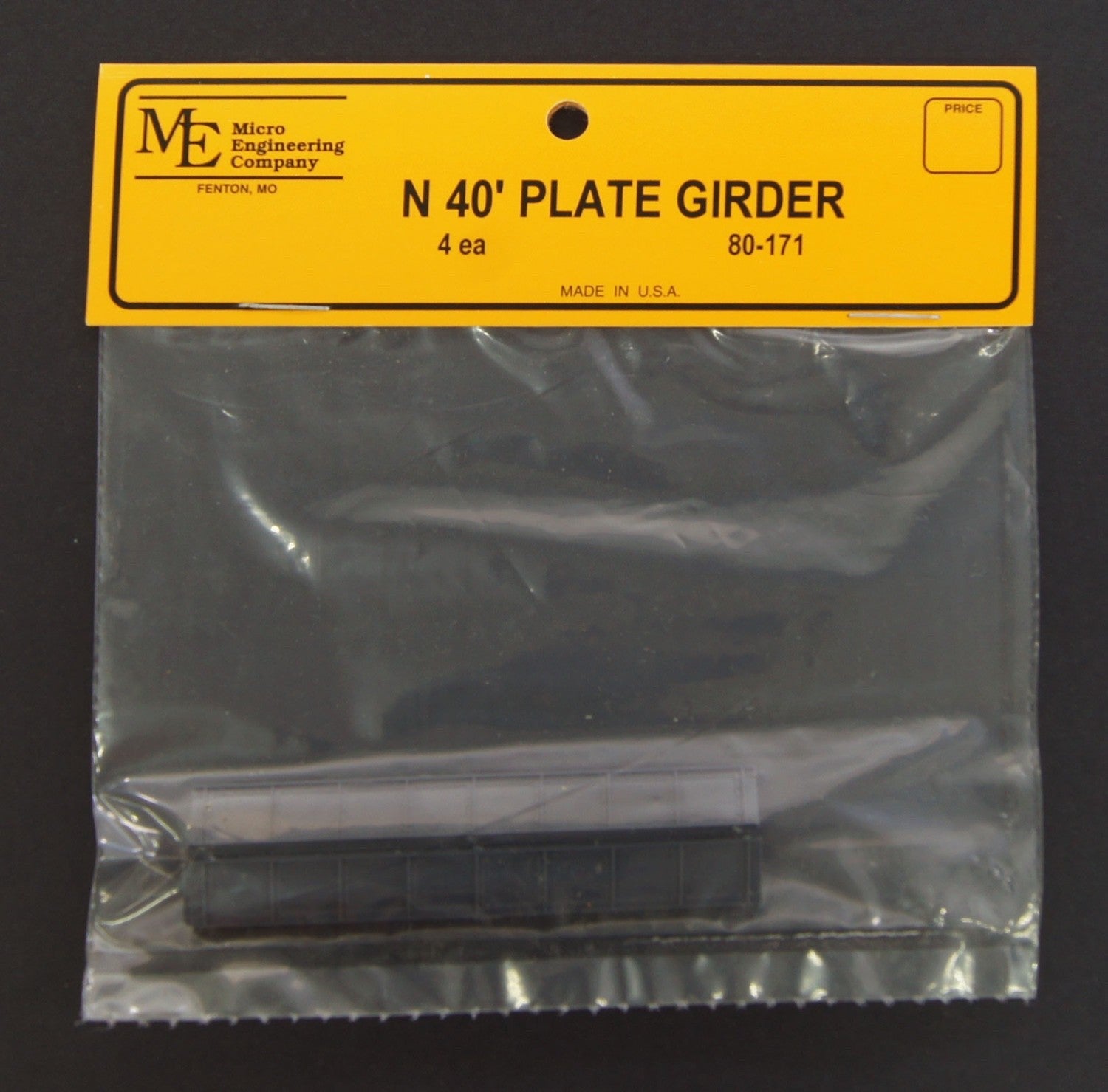 Micro Engineering 80-171 N Scale 40" Plate Girder - 4pcs