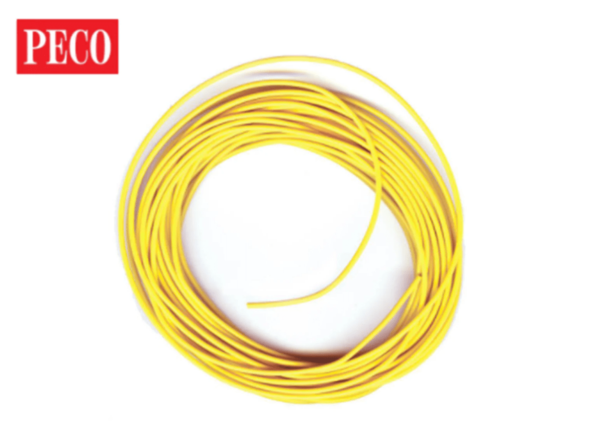 PECO PL - 38Y Yellow Connecting Wire All Scale 3 Amp 16 - Std - Oakville Model Trains Depot