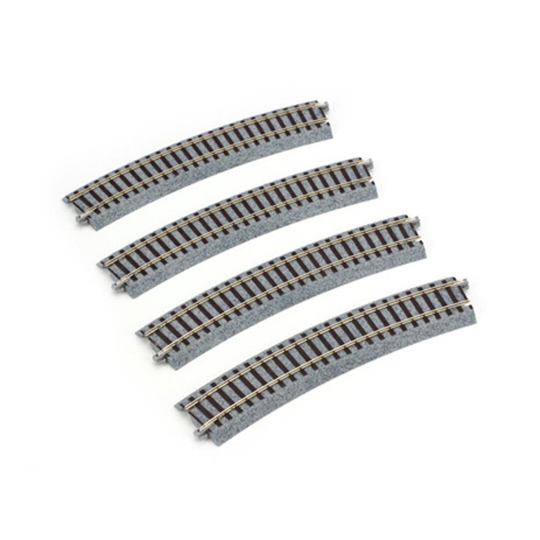 KATO 2 - 270 HO Scale Unitrack R490mm (R19 - 1/4") 22.5° Curved Track - 4 - Pack - Oakville Model Trains Depot