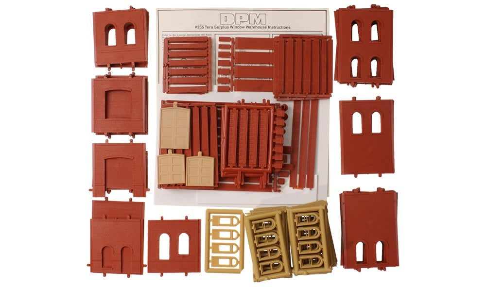 Woodland Scenics DPM 35500 HO Scale Tera Surplus Window Warehouse Building Kit