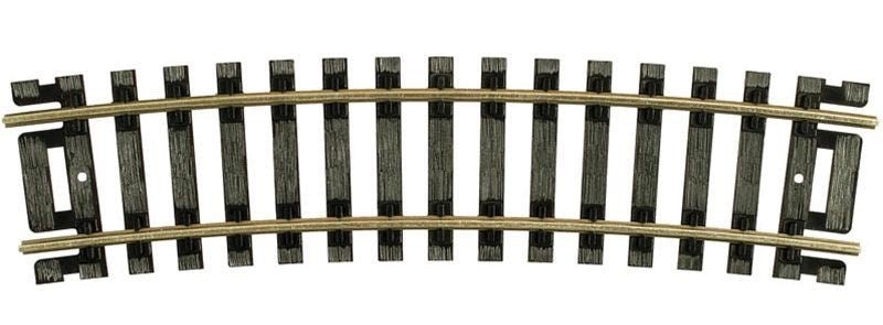 Atlas 834 HO Scale Code 100 18" Radius Curved Snap - Track Half Section - 4 - Pack - Oakville Model Trains Depot