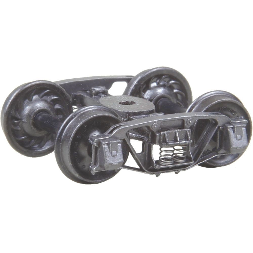 Kadee #509 HO Andrews (1898) Trucks with 33" Ribbed Back Wheels - Metal Sprung