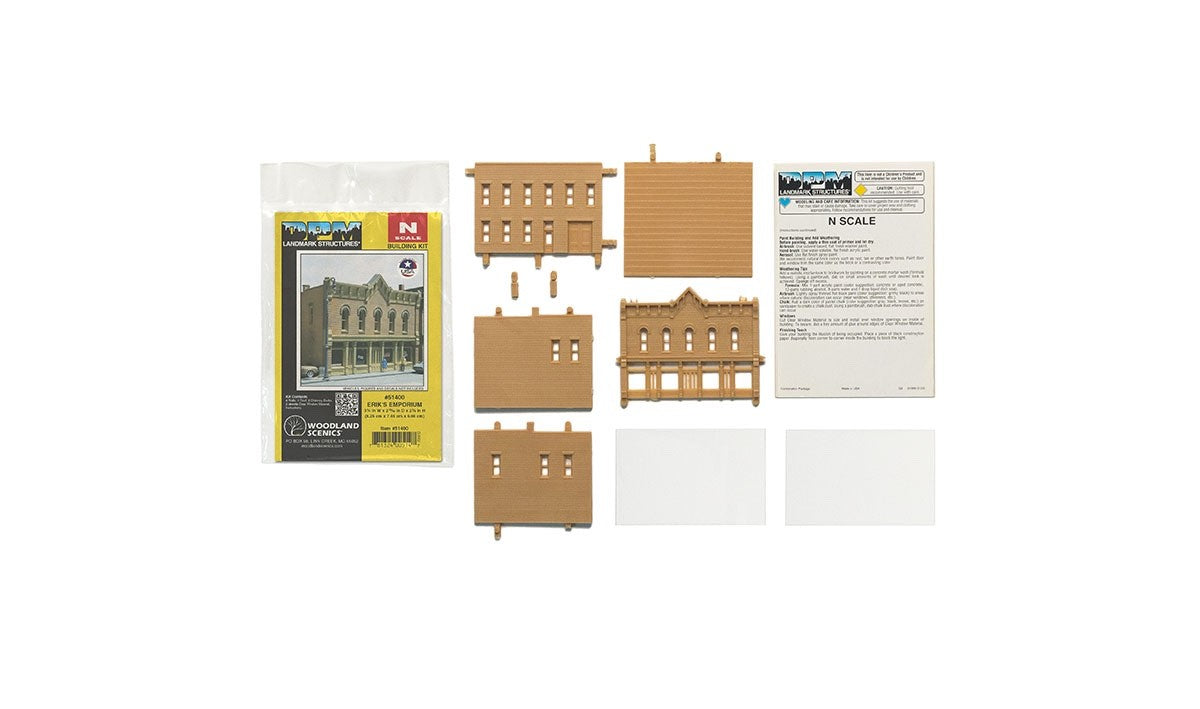 Woodland Scenics DPM 51400 N Scale Erik's Emporium Building Kit