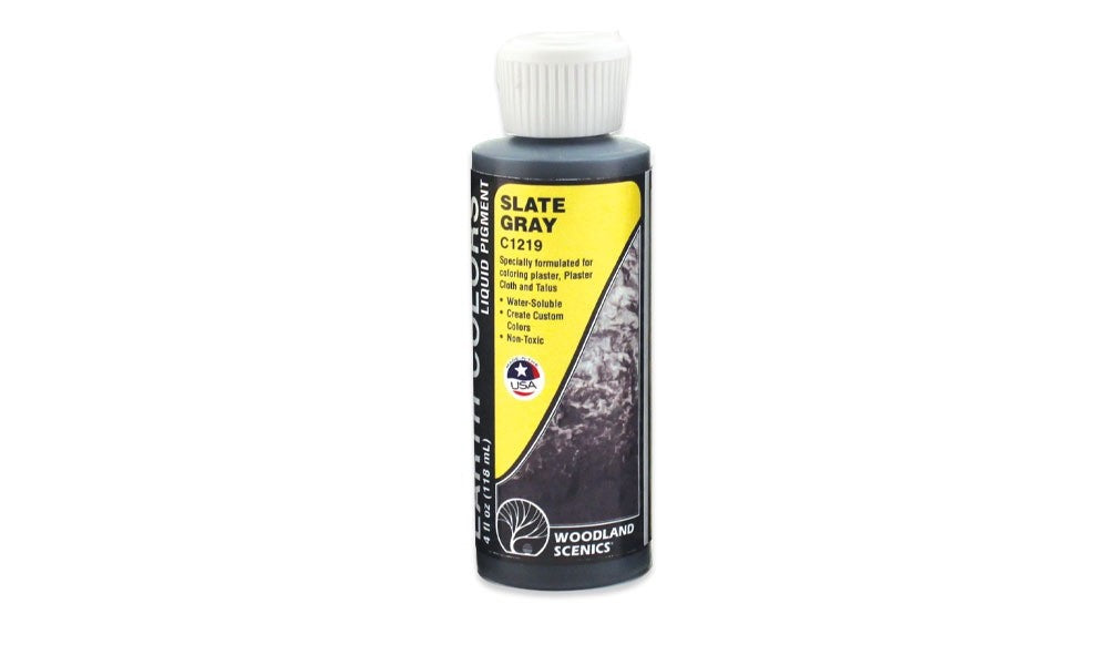 Woodland Scenics 1219 Earth Colors™ Slate Gray Liquid Pigment 4 fl oz / 118 mL