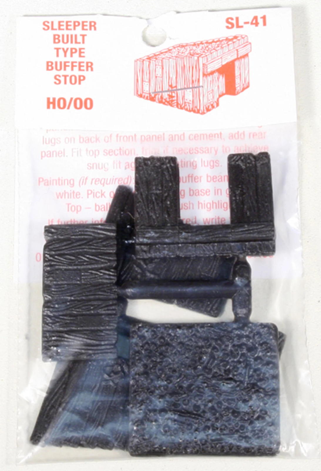 Peco SL-41 HO Scale Track Bumper/Stop Tie-Built Type - New