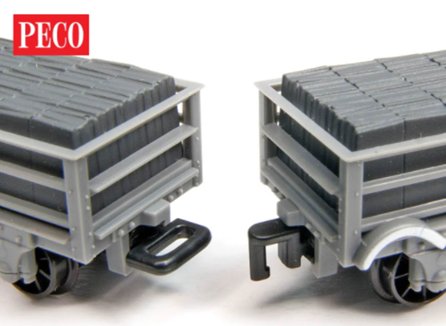Peco GR-105 OO-9 Close Couplers (Hook & Eye 12 Sets) for 6 wagons