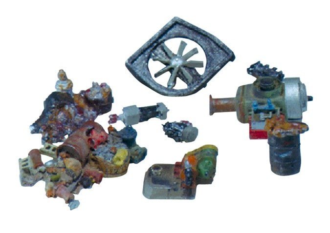 Woodland Scenics D225 HO Scale Industrial Junk Kit - Oakville Model Trains Depot