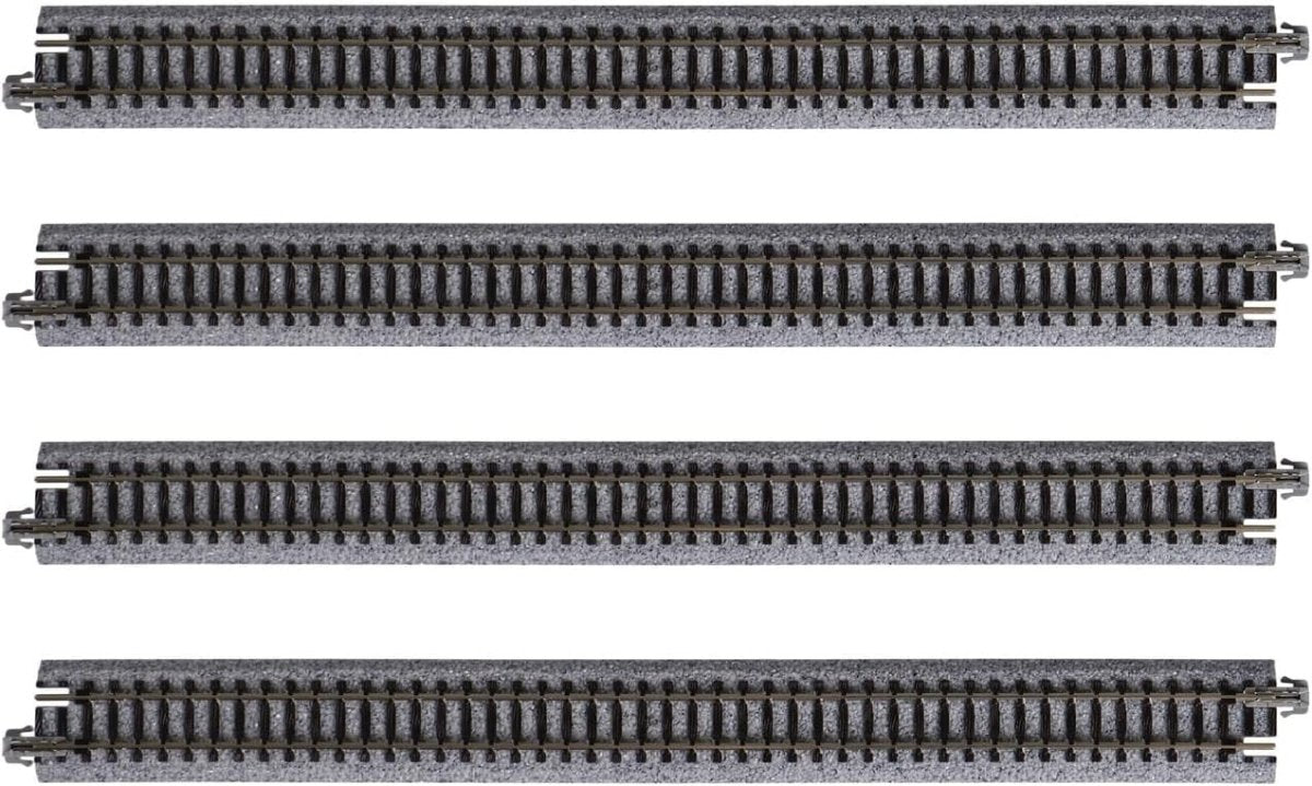 KATO 20 - 000 N Scale Unitrack S248 248mm (9 - 3/4") Straight Track - 4 - Pack - Oakville Model Trains Depot