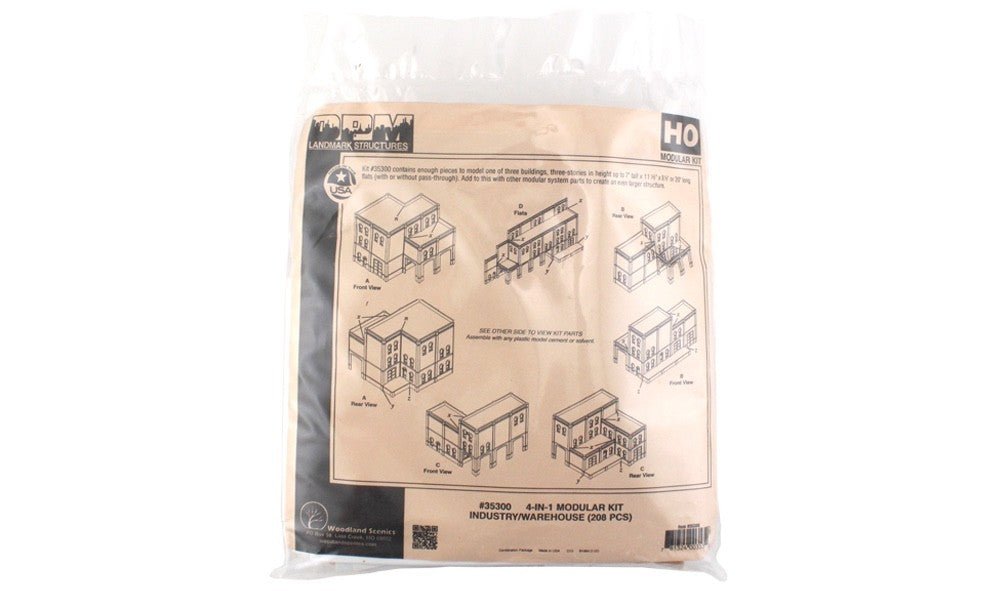 DPM 35300 HO Scale 4 - in - 1 MBS Modular Kit (Build 4 Different Structures from One Box) - Oakville Model Trains Depot
