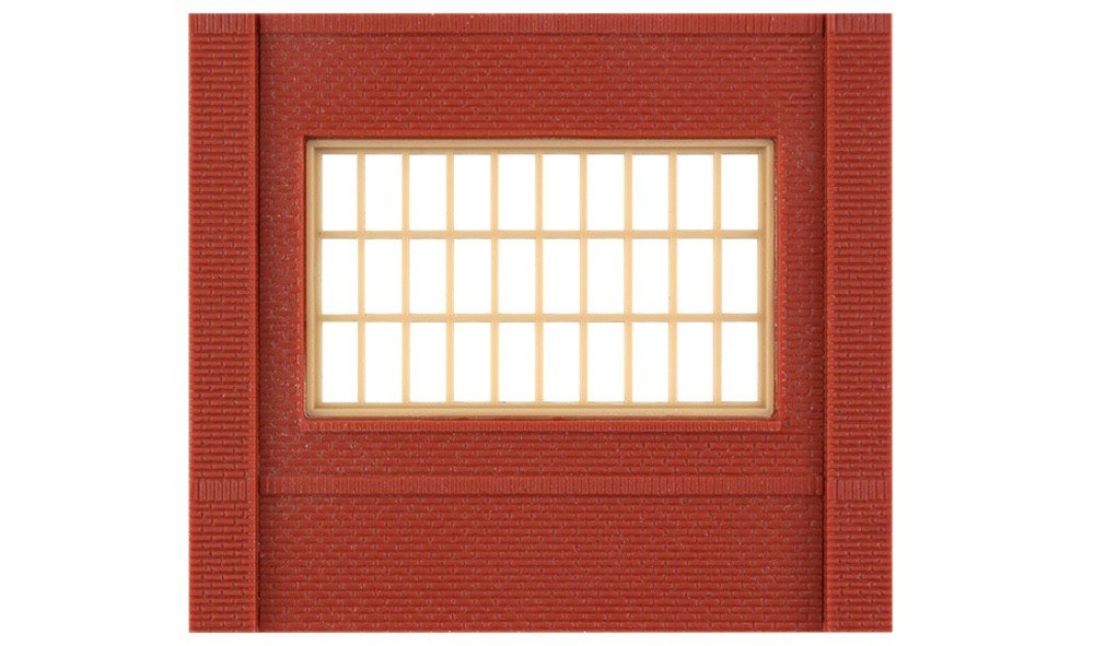 DPM 30173 HO Scale MBS Dock Level Steel Sash Window Wall Section - Oakville Model Trains Depot