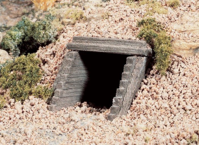 Woodland Scenics C1265 HO Scale Timber Culvert - 2pcs - Oakville Model Trains Depot