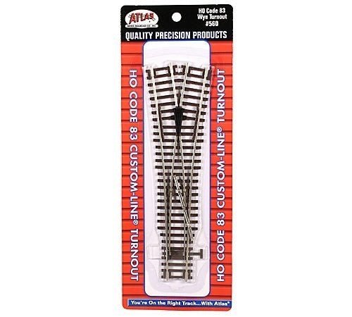 Atlas 560 HO Scale Code 83 Y/Wye Custom Line Turnout - Oakville Model Trains Depot