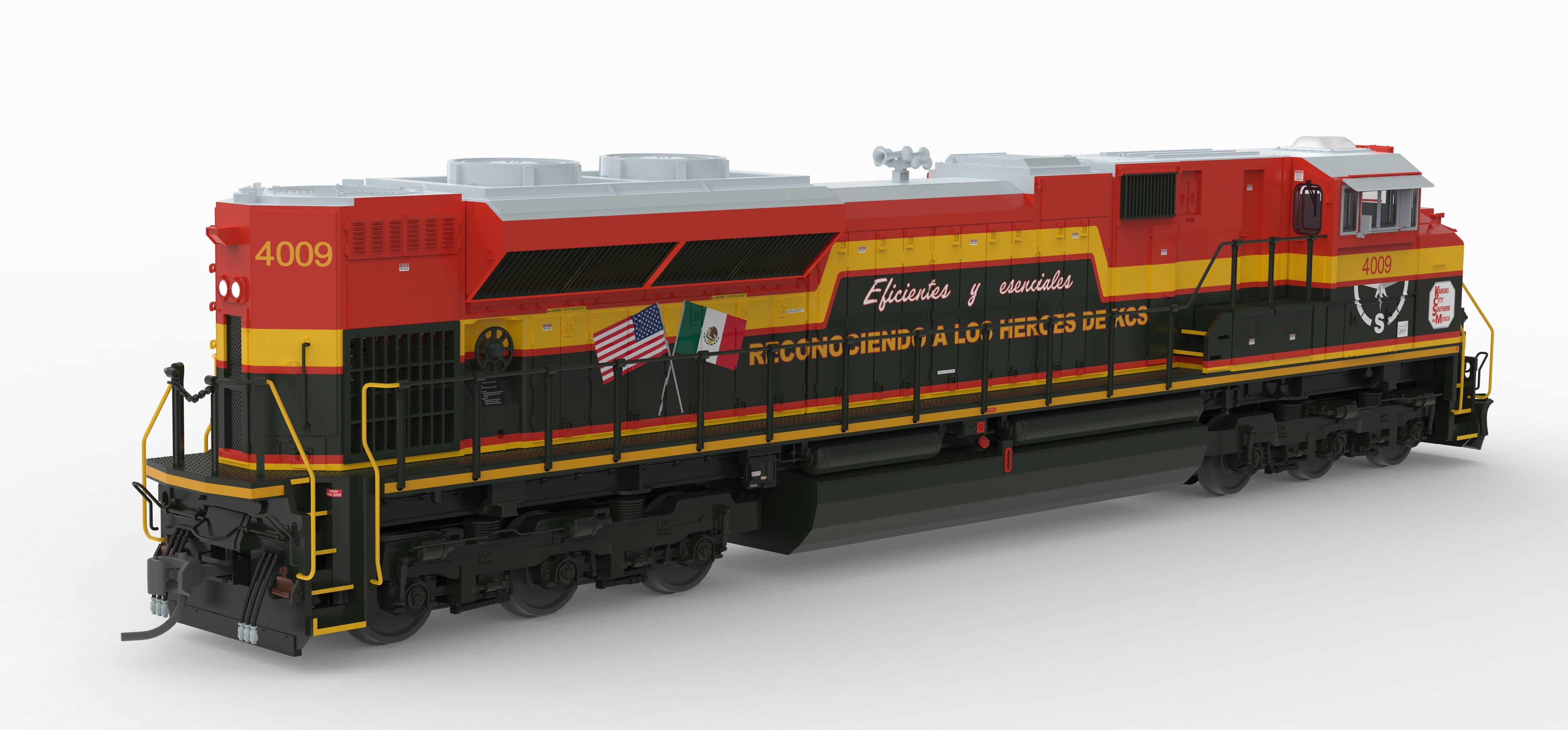 BLI 10433 HO SD70ACe KCS 4009 - rear 3/4 view