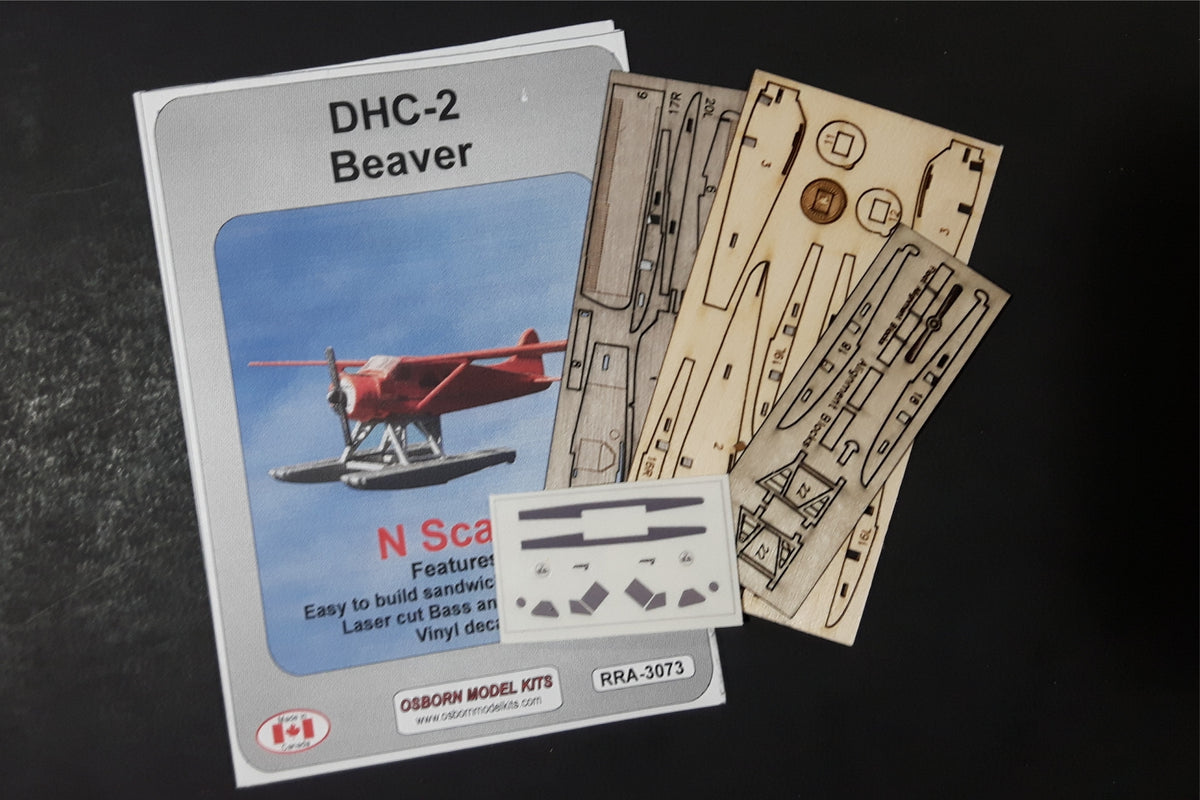 Osborn Models 3073 N Scale DHC-2 Beaver Float Plane - 1 kit