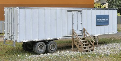 Walthers SceneMaster 2901 HO Scale Construction Site Storage Trailer - Kit