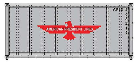 Walthers SceneMaster 8651 HO Scale 20' American President Lines