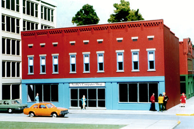 Smalltown USA 6028 Rusty's Graphic Arts HO scale building kit