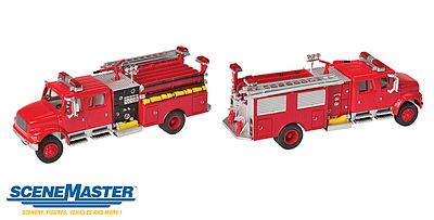 Walthers SceneMaster 11841 HO Scale 4900 Crew Cab Fire Engine