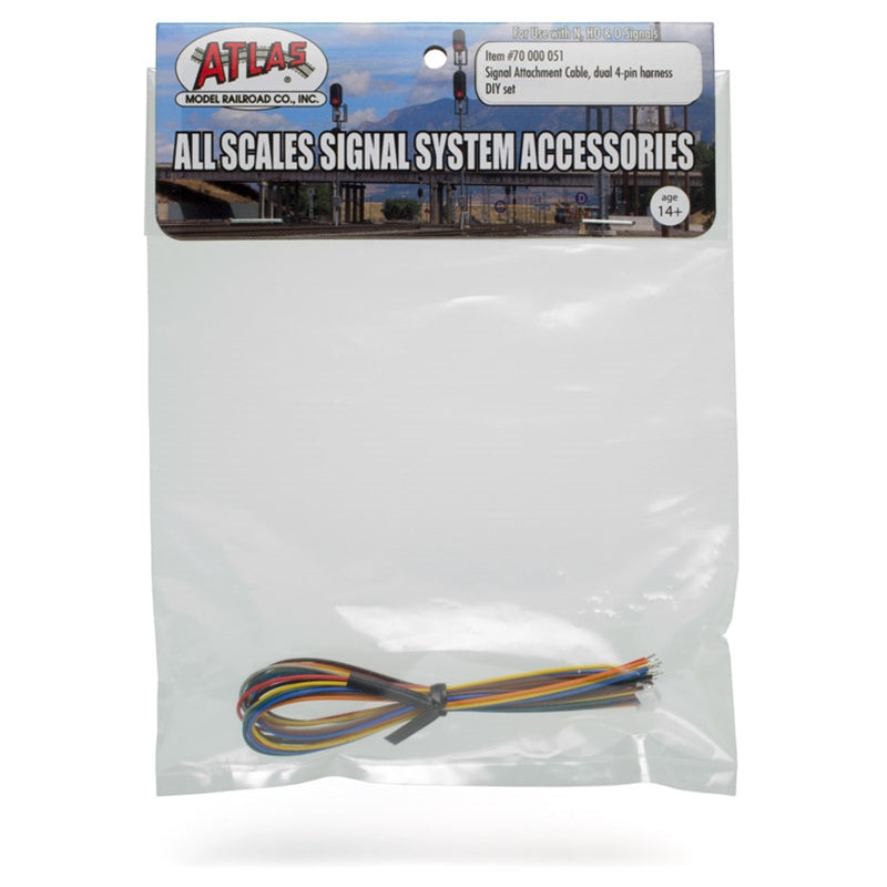 Atlas 70000051 Signal Attachment Cable - Dual 4-Pin Harness DIY Set