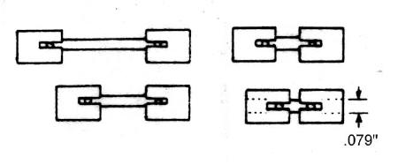 Grandt Line 7011 Delrin U-Joint, .600"-1.00" Overall Length, Fits .079" (2mm) Shafts - pkg(2)